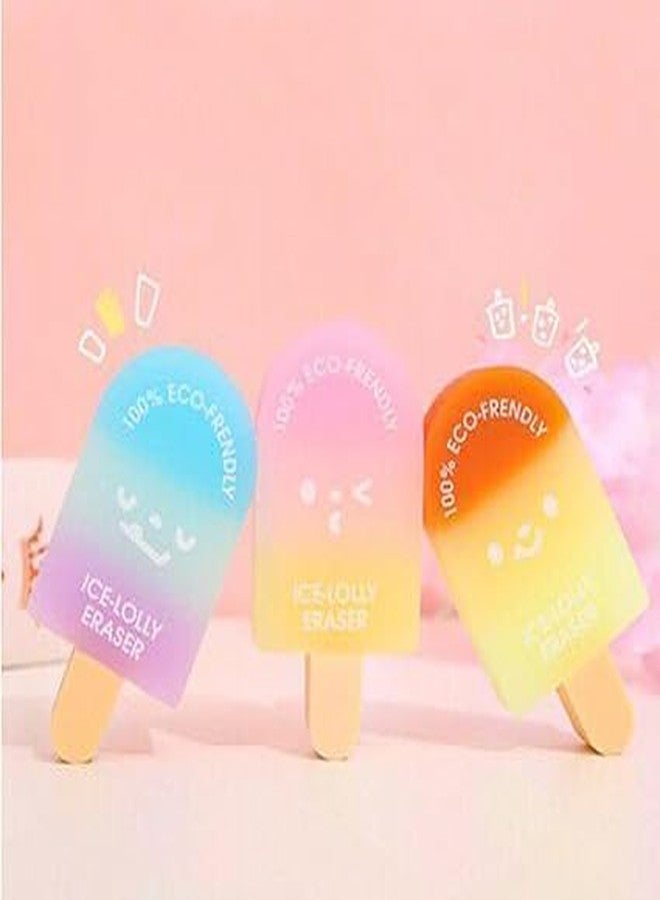 GAMAHA Eco Ice Lolly Erasers - Fun for Kids, Friendly for Earth | Kids' Favorite! 100% Eco-Friendly Ice Lolly Erasers by | Fun, Cute, and Planet Friendly (3 pcs) - Image 4